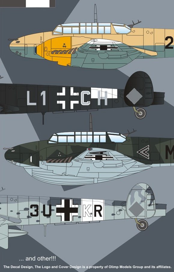 1/72 Bf110D Bf110D 梅塞施米特夜间远程战斗机