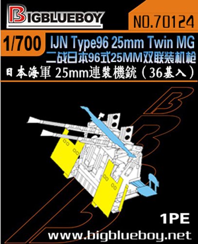 1/700 二战日本96式25毫米双联装机枪(36门) - 点击图像关闭