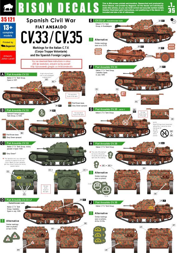 1/35 二战西班牙内战(1) CV.33/CV.35 - 点击图像关闭