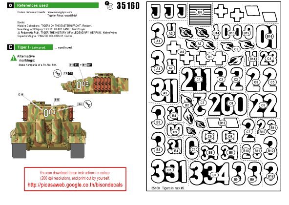 1/35 二战德国虎I重型坦克 "第504重装甲营, 意大利战线 1944-1945"