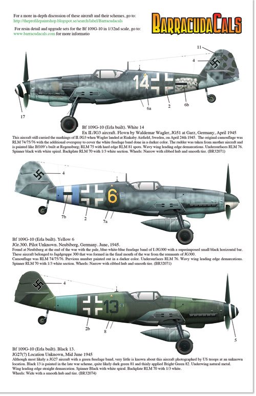 1/32 Bf109G-10 梅塞施米特战斗机(1)