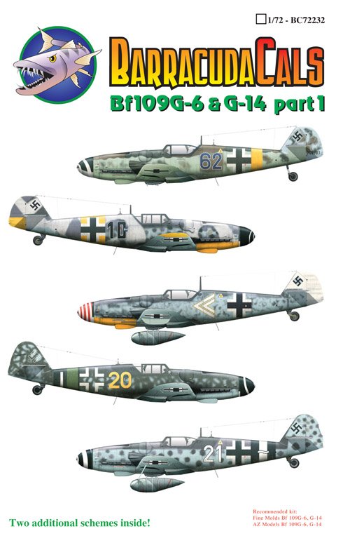 1/72 Bf109G-6~G-14 梅塞施米特战斗机(1)