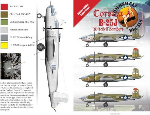 1/72 B-25J 米切尔中型轰炸机