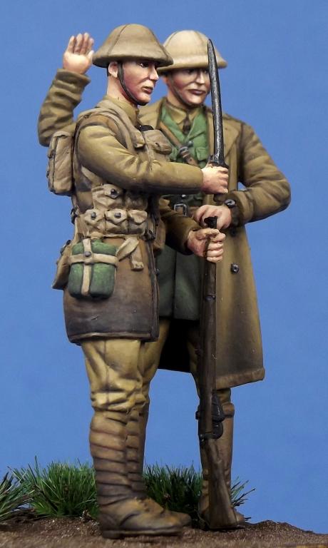 1/35 一战英国军官与士兵