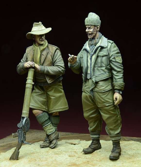 1/35 二战英国沙漠远征军士兵组 - 点击图像关闭