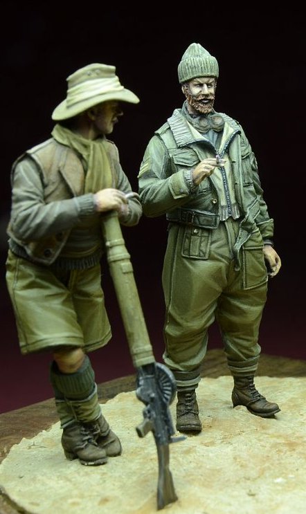 1/35 二战英国沙漠远征军士兵组 - 点击图像关闭