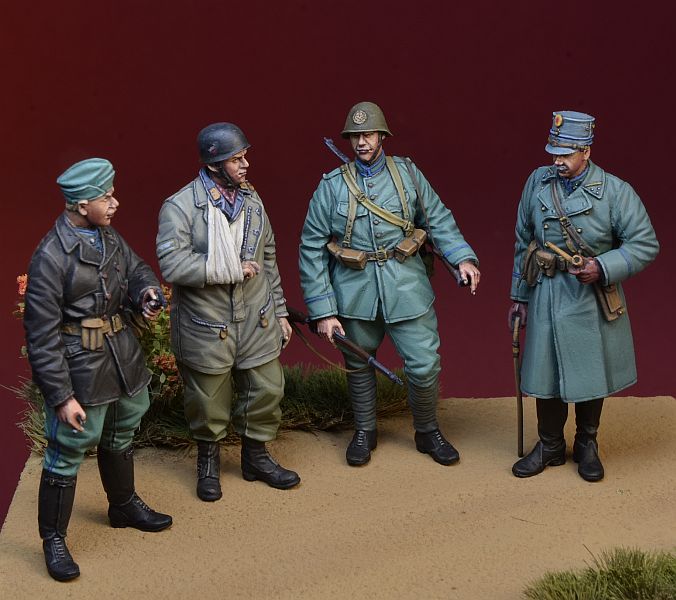 1/35 二战荷兰步兵小队与德国伞兵 - 点击图像关闭