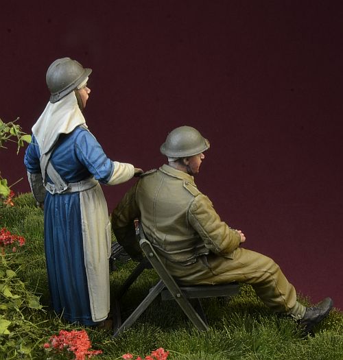 1/35 二战比利时护士与英国士兵 - 点击图像关闭