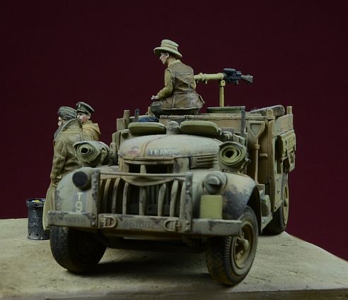 1/72 二战英国沙漠远征突击队"在撒哈拉的早餐"