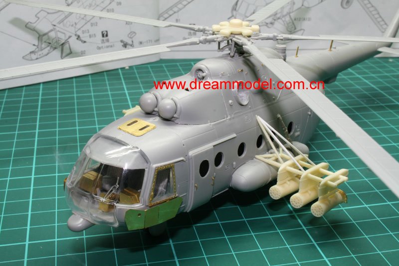 1/72 Mi-171 河马中型通用直升机改造树脂套件(配Hobby Boss/伊达雷利/红星 Mi-17) - 点击图像关闭