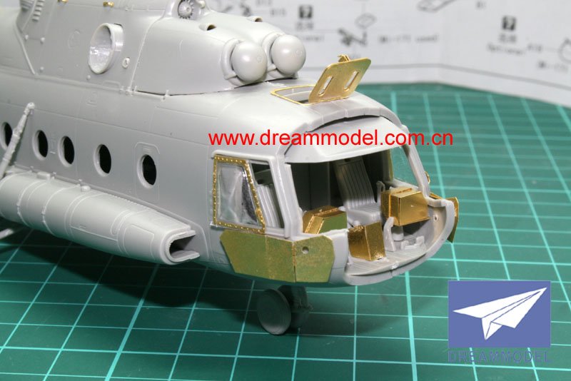 1/72 Mi-17 河马通用直升机改造蚀刻片(配Hobby Boss Mi-17/8MT)