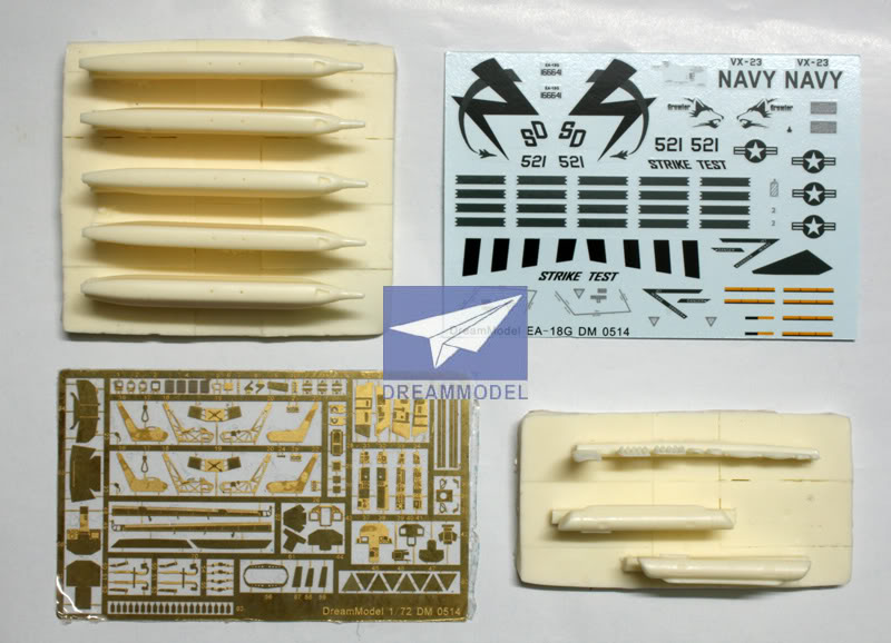 1/72 E/A-18G 咆哮者电子攻击机改造蚀刻片(配长谷川)