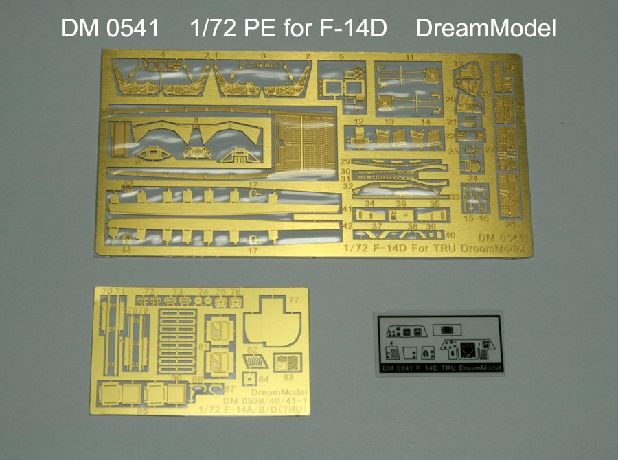 1/72 F-14D 雄猫战斗机改造蚀刻片(配Hobby Boss)