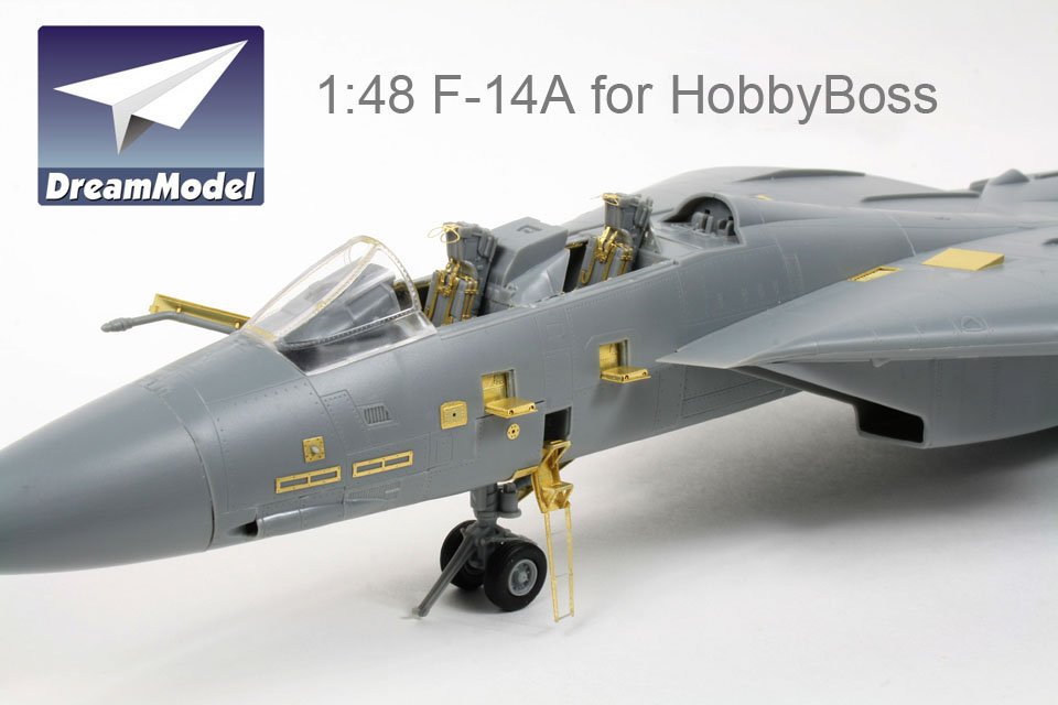 1/48 F-14A 雄猫战斗机改造蚀刻片(配小号手)