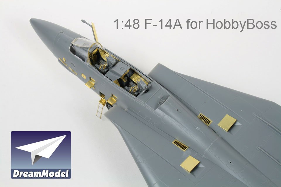 1/48 F-14A 雄猫战斗机改造蚀刻片(配小号手)