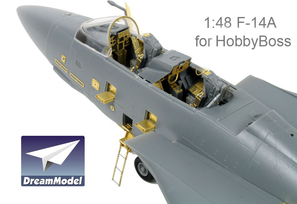1/48 F-14A 雄猫战斗机改造蚀刻片(配小号手)