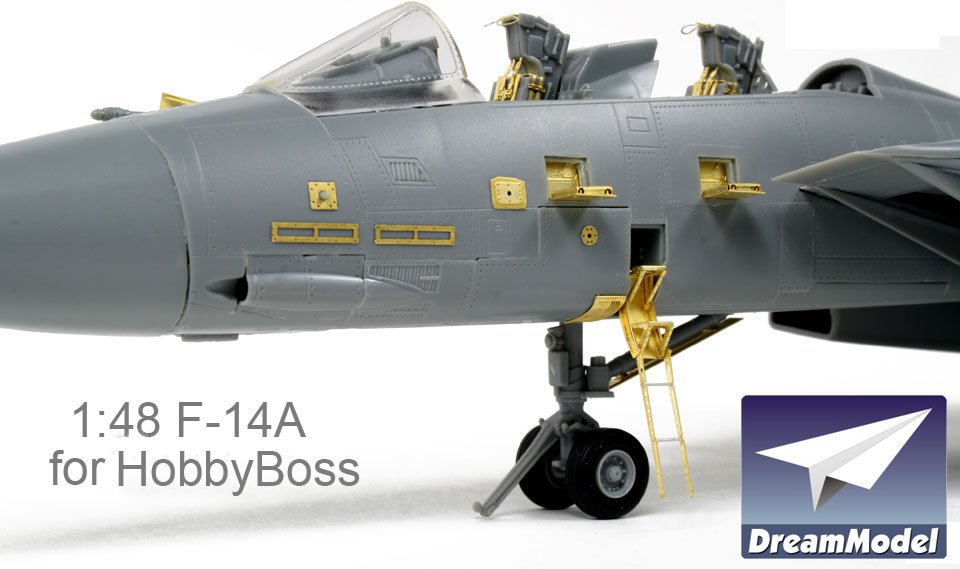 1/48 F-14A 雄猫战斗机改造蚀刻片(配小号手)