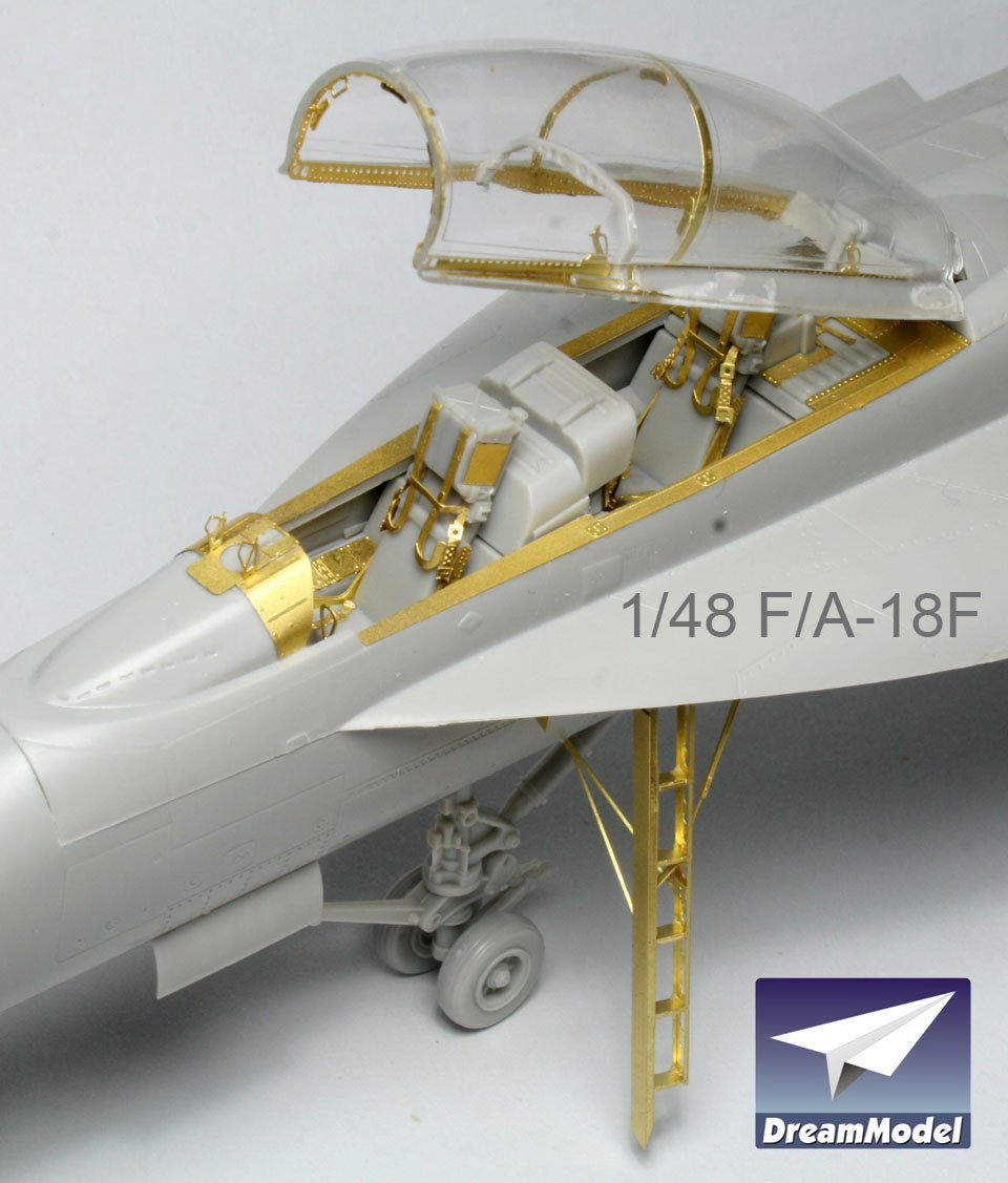 1/48 F/A-18F 超级大黄蜂战斗机改造蚀刻片(配长谷川)