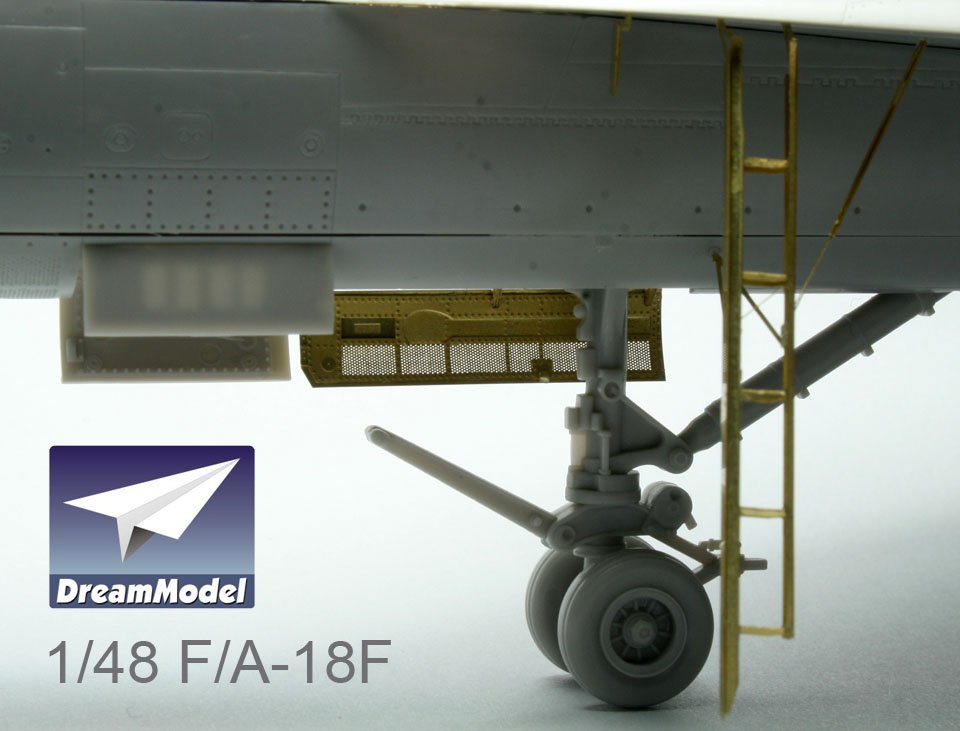 1/48 F/A-18F 超级大黄蜂战斗机改造蚀刻片(配长谷川)