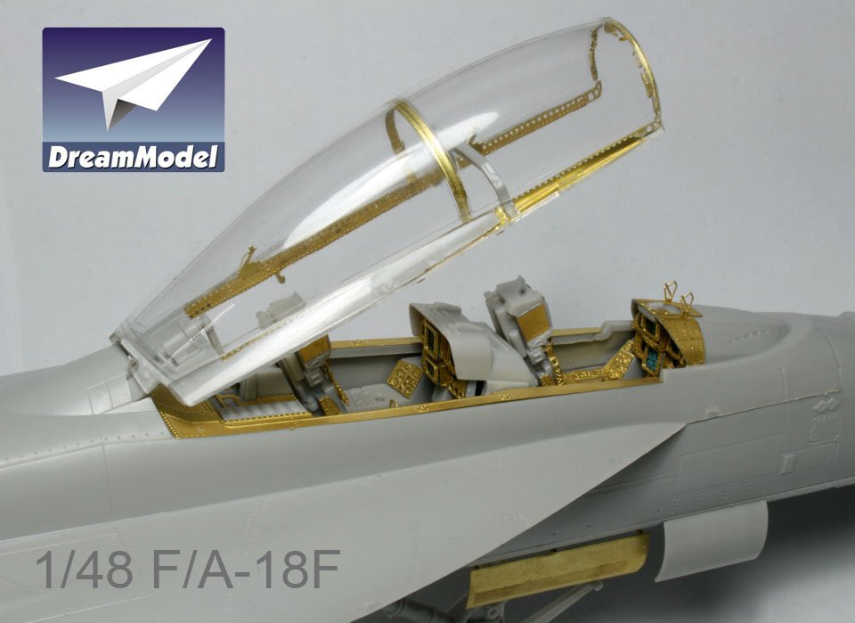 1/48 F/A-18F 超级大黄蜂战斗机改造蚀刻片(配长谷川)