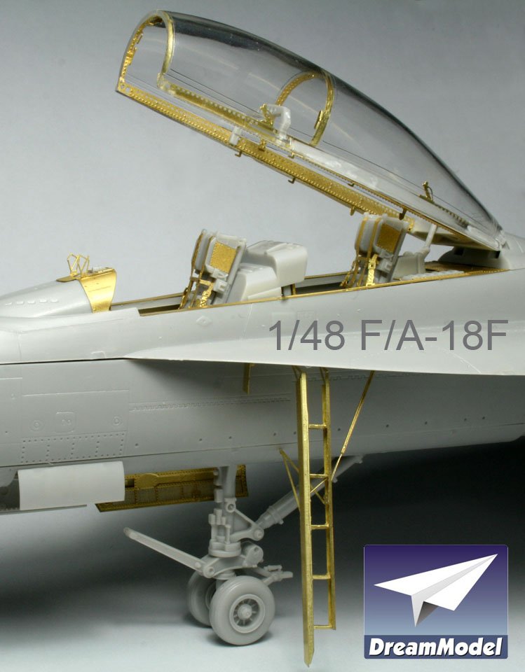 1/48 F/A-18F 超级大黄蜂战斗机改造蚀刻片(配长谷川)