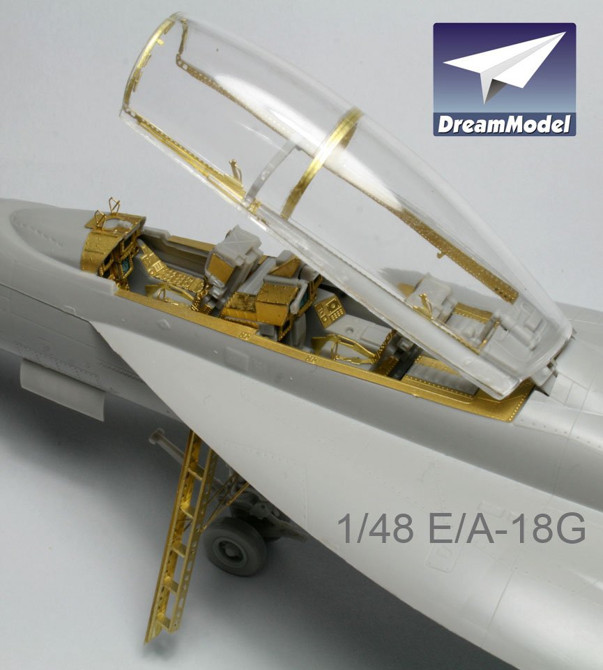 1/48 E/A-18G 咆哮者电子攻击机改造蚀刻片(配长谷川)