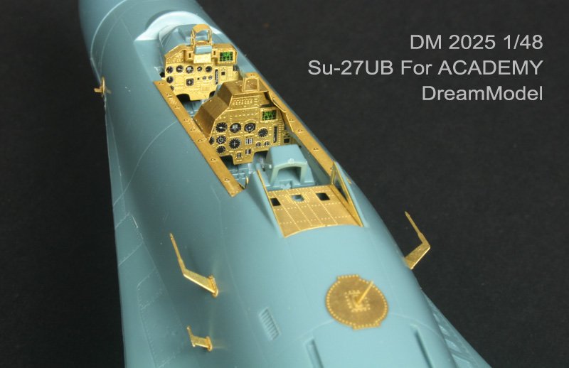 1/48 Su-27UB 侧卫战斗机改造蚀刻片(配爱德美)