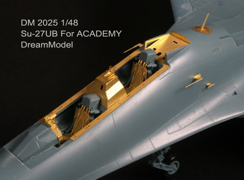 1/48 Su-27UB 侧卫战斗机改造蚀刻片(配爱德美)