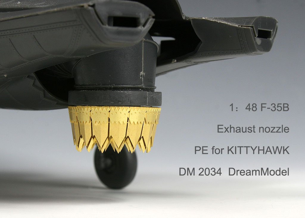1/48 F-35B 雷电II战斗机尾喷口改造蚀刻片(配Kitty Hawk) - 点击图像关闭