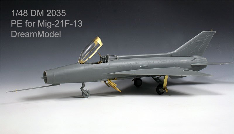 1/48 MiG-21F-13 鱼窝战斗机改造蚀刻片(配小号手)