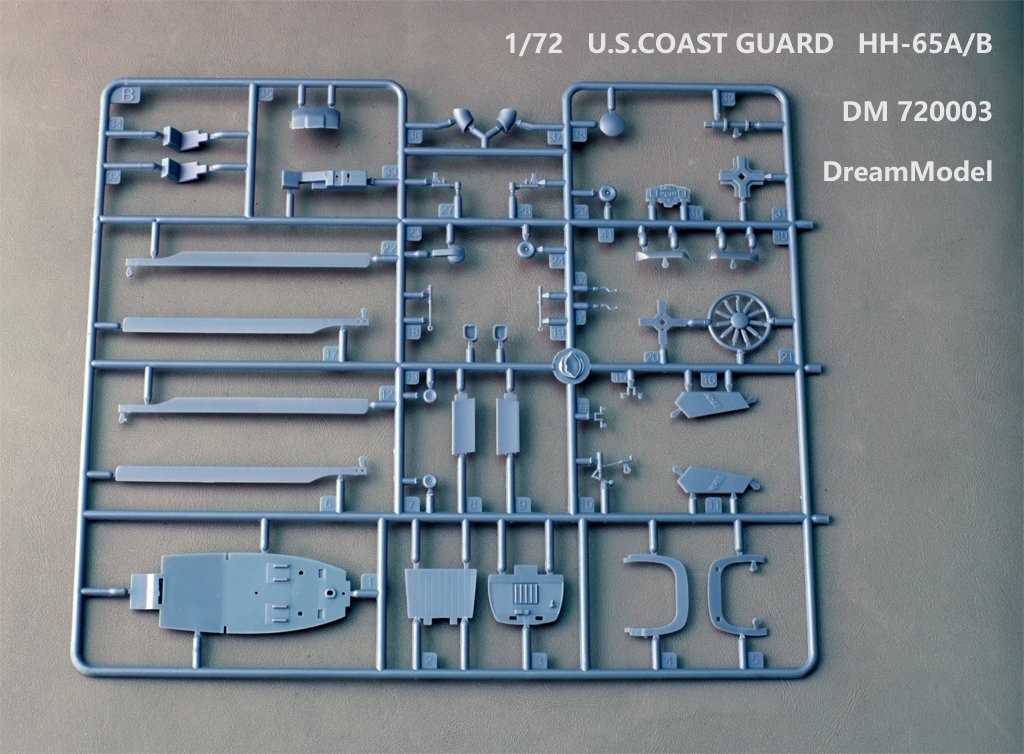 1/72 现代美国海岸警卫队 HH-65A/B 海豚直升机