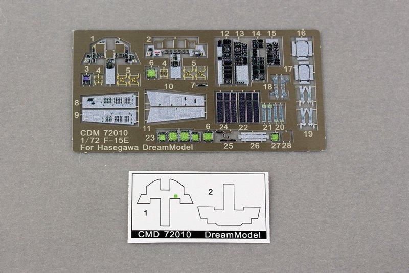 1/72 F-15E 攻击鹰战斗机彩色座舱蚀刻片(配长谷川)