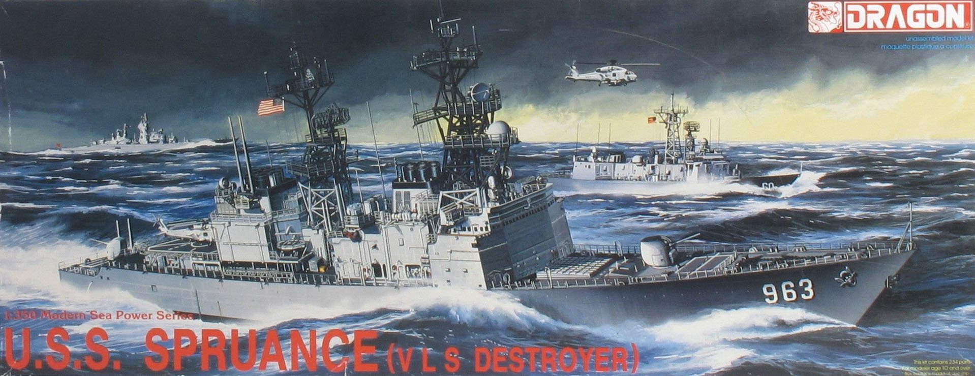 1/350 现代美国 DD-963 斯普鲁恩斯号驱逐舰