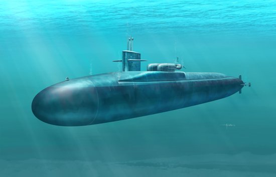 1/350 现代美国 SSGN-728 佛罗里达号战略核潜艇