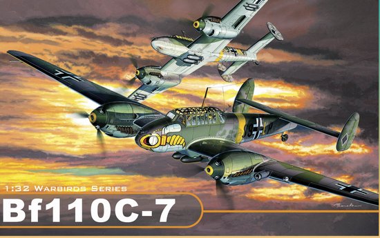 1/32 二战德国 Bf110C-7 梅塞施米特远程战斗机