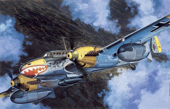 1/48 二战德国 Bf110D-3 梅塞施米特远程战斗机