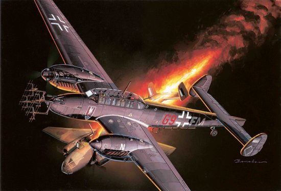 1/48 二战德国 Bf110D 梅塞施米特夜间远程战斗机 - 点击图像关闭