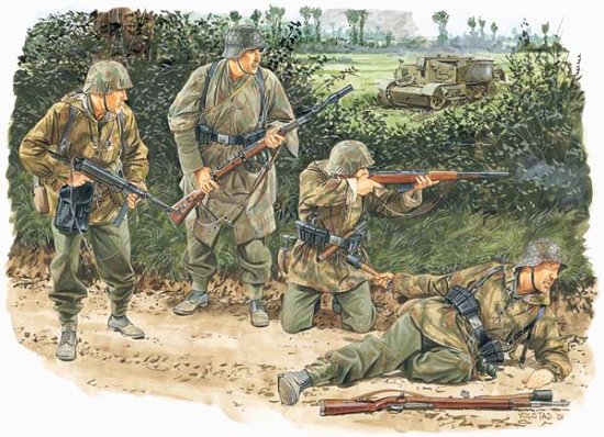 1/35 二战德国冯卢克战斗群"诺曼底战役1944年" - 点击图像关闭