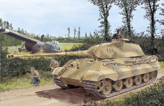 1/35 二战德国虎王重型坦克保时捷炮塔 - 点击图像关闭