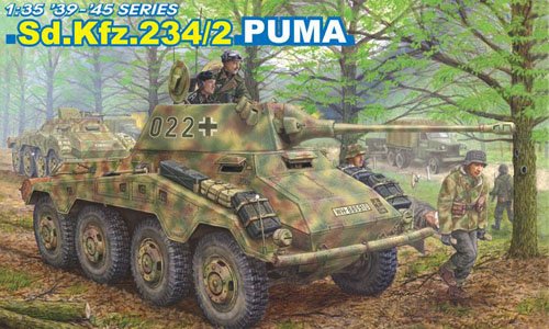 1/35 二战德国 Sd.Kfz.234/2 美洲狮重型装甲侦察车