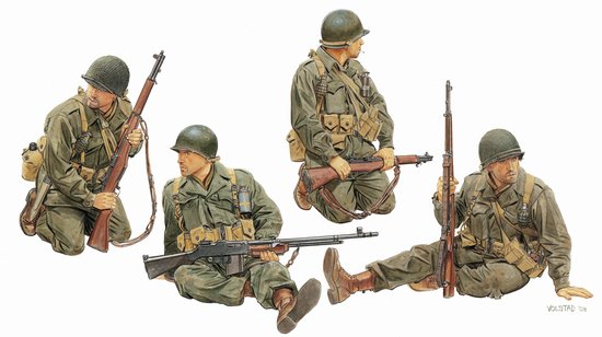 1/35 二战美国陆军步兵"1944-45年" - 点击图像关闭