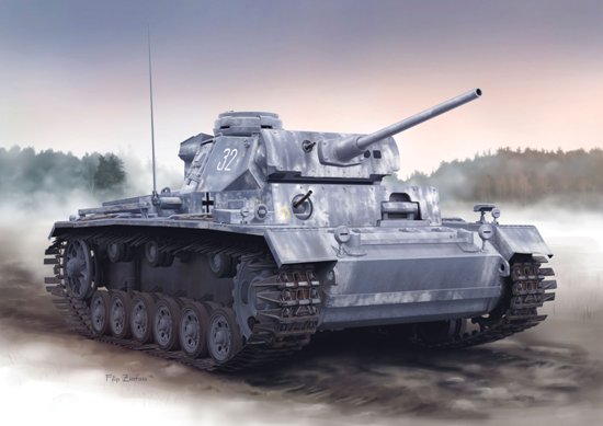 1/35 二战德国三号战车L型后期型(配雪地履带)