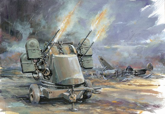1/35 二战美国 M55 四联装牵引防空炮 - 点击图像关闭