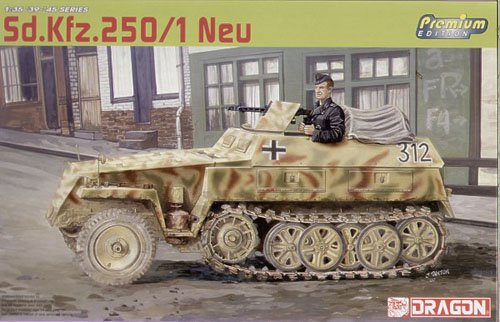 1/35 二战德国 Sd.Kfz.250/1 NEU 半履带装甲侦察车