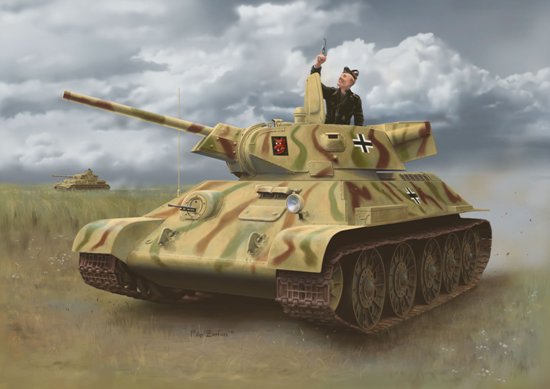 1/35 二战德国缴获 T-34 747(r) 中型坦克