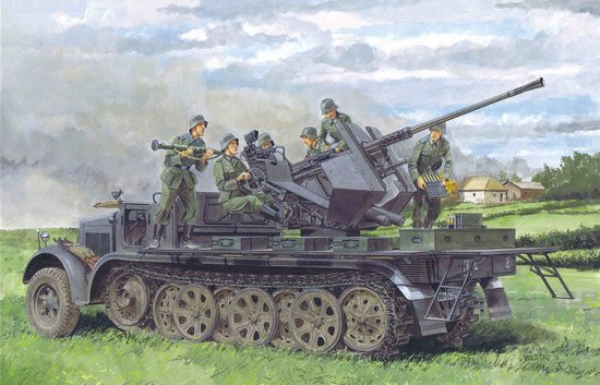 1/35 二战德国 Sd.Kfz.7/2 3.7cm Flak 36 半履带防空装甲车 - 点击图像关闭