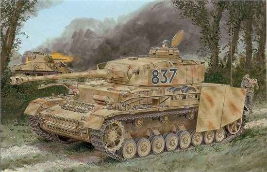 1/35 二战德国四号战车H型后期生产型(带防磁纹)