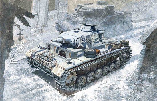 1/35 二战德国三号战车N型"第502重装甲营1943年" - 点击图像关闭