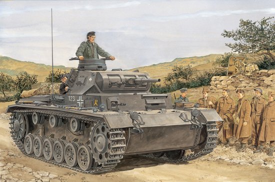 1/35 二战德国三号战车F型 1/35 二战德国三号战车F型