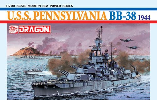 1/700 二战美国 BB-38 宾夕法尼亚号战列舰1944年 - 点击图像关闭